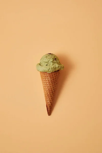 Gelato Verde Sfondo Pastello — Foto Stock