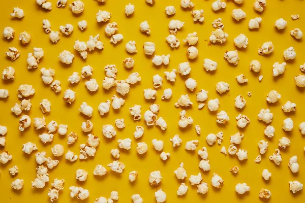 Popcorn Auf Pastell Hintergrund — Stockfoto