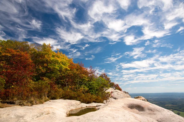 Rocce bianche Vista caduta — Foto Stock