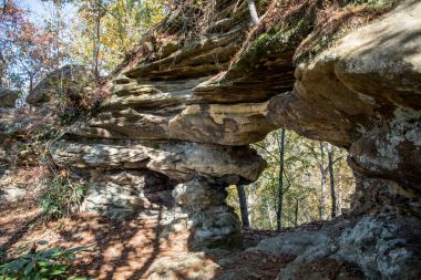 Half Moon Arch Red River Gorge, Kentucky'de.