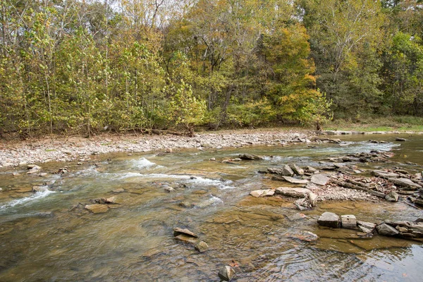 水獭小河在初秋 — 图库照片