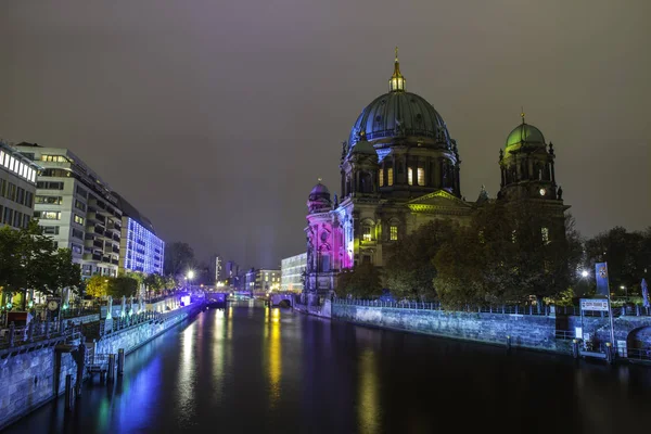 Berlin Cathedral Berliner Dom Spree River Sunset — Stock Photo, Image