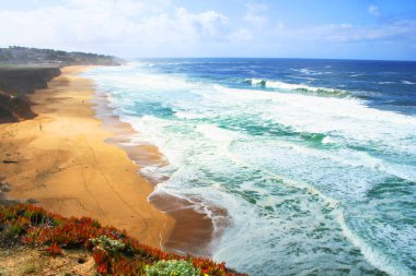 Pacific Highway, California, ABD boyunca muhteşem bir manzara.