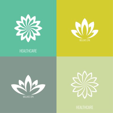 Soyut vektör logo öğesi.