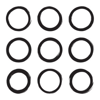 Set elle çizilmiş kare.