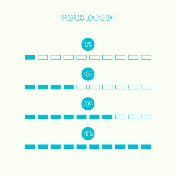 Linjära loader bar — Stock vektor