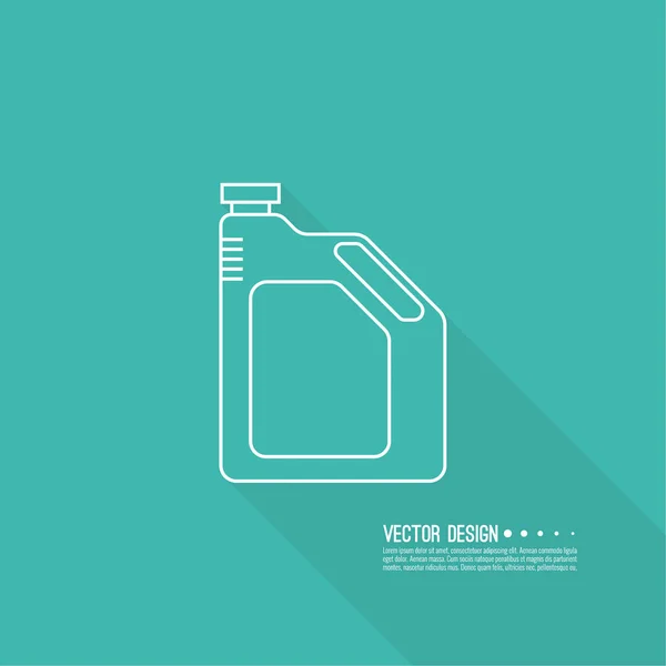 Canister under the petrol — Stock Vector