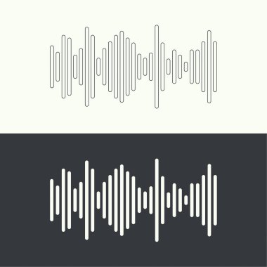 müzik ses dalgası.