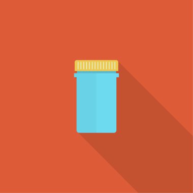 Hap şişesi kapsüller için.