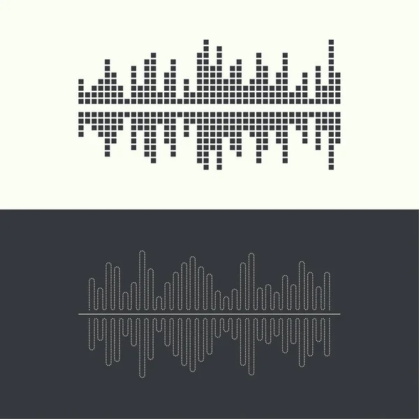 Musique onde sonore . — Image vectorielle