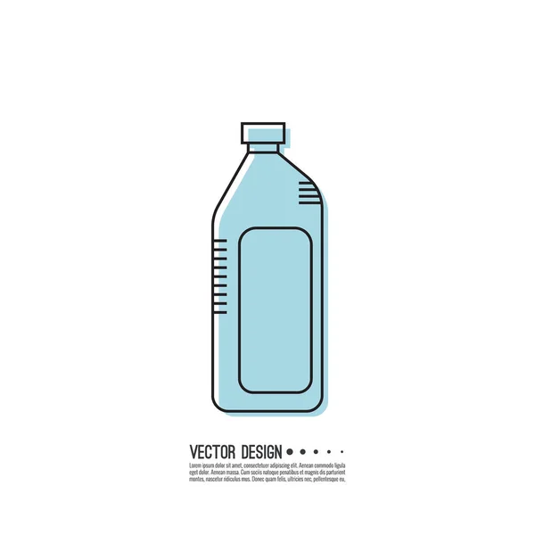 Bote debajo de la gasolina — Vector de stock