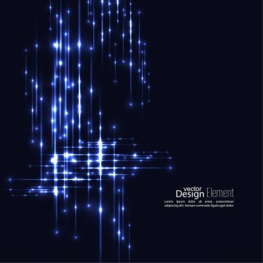 Parlak ışınları ile arka plan