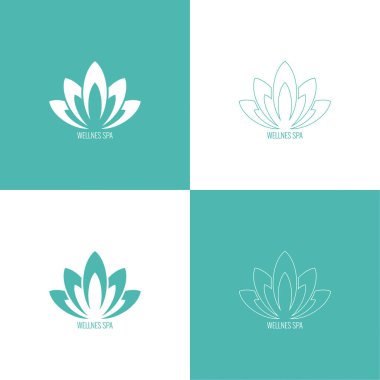 Soyut vektör logo öğesi.