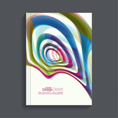 renkli kristaller ile Dergi kapağı