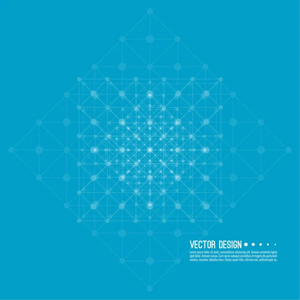 Virtuální abstraktní pozadí — Stockový vektor