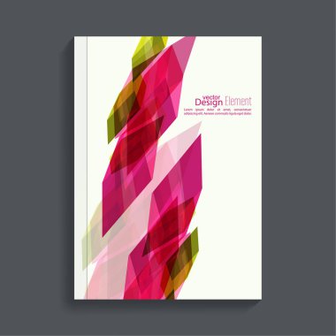 renkli kristaller ile Dergi kapağı