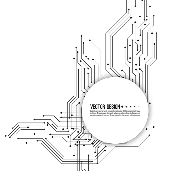 Vector placa madre electrónica . — Archivo Imágenes Vectoriales