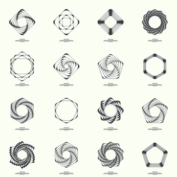 Abstrakter Hintergrund mit geometrischen Formen — Stockvektor