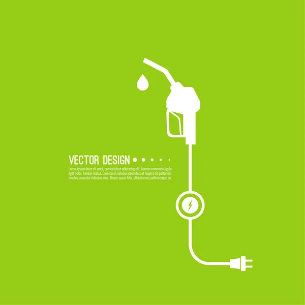 Signe de buse de pompe à essence — Image vectorielle