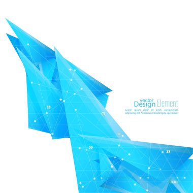 Geometrik şekilli soyut arkaplan