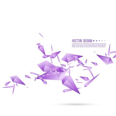 Arka plan dinamik parçalar ile.