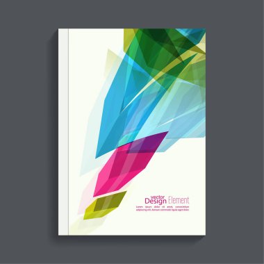 renkli kristaller ile Dergi kapağı