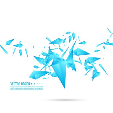 Arka plan dinamik parçalar ile.