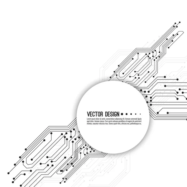 Vector placa madre electrónica . — Vector de stock