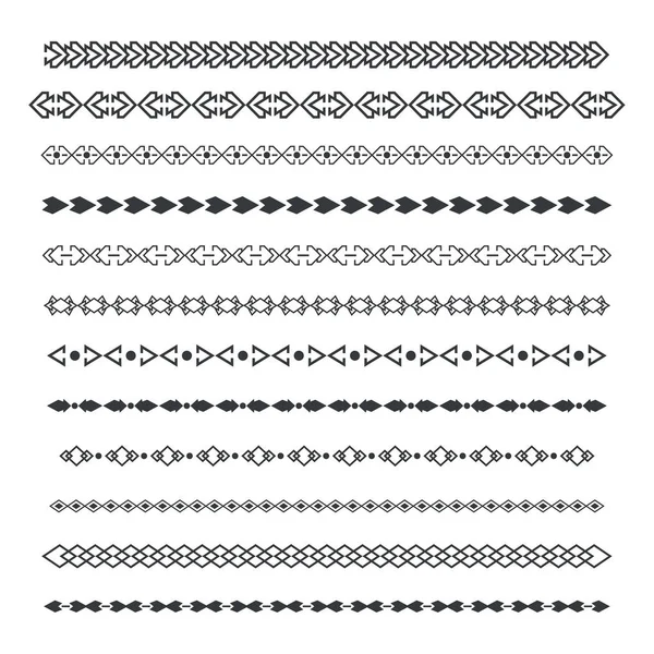 Dividers vector set geïsoleerd. — Stockvector