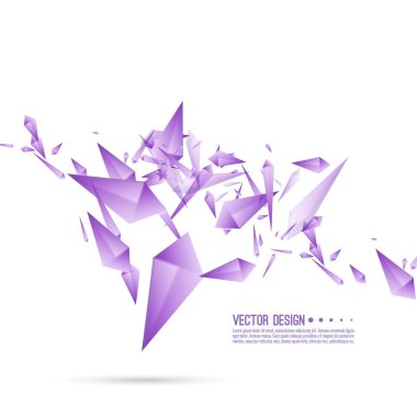 Arka plan dinamik parçalar ile.