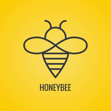 Vektör simge bal arıları.