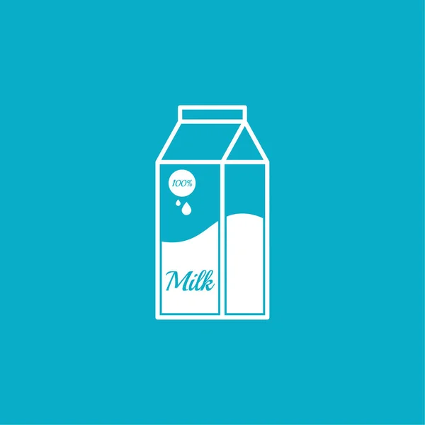 Bolsa de papel con leche . — Vector de stock