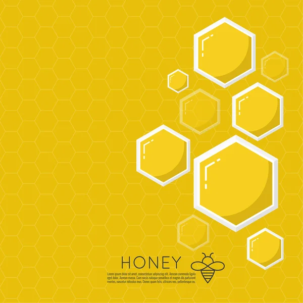 Icône vectorielle nid d'abeille . — Image vectorielle