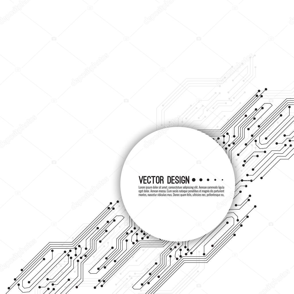 Vector electronic motherboard.