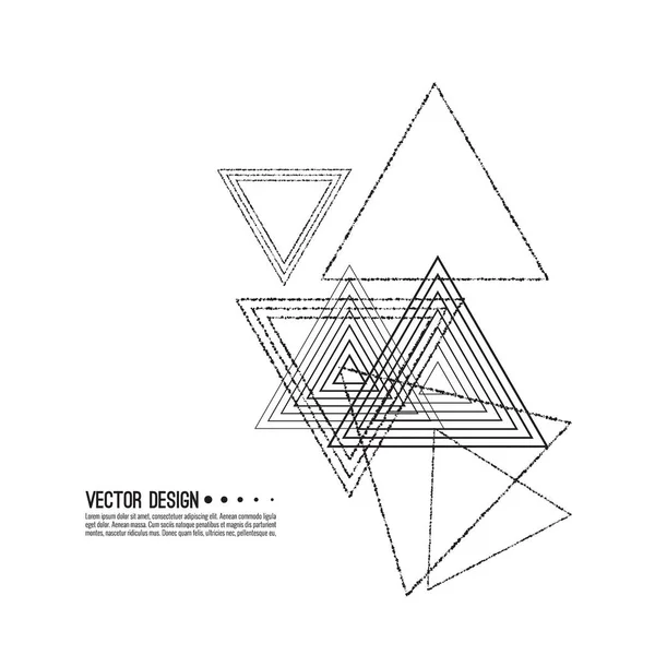 Vector Hipster Triangle Arrière-plan . — Image vectorielle