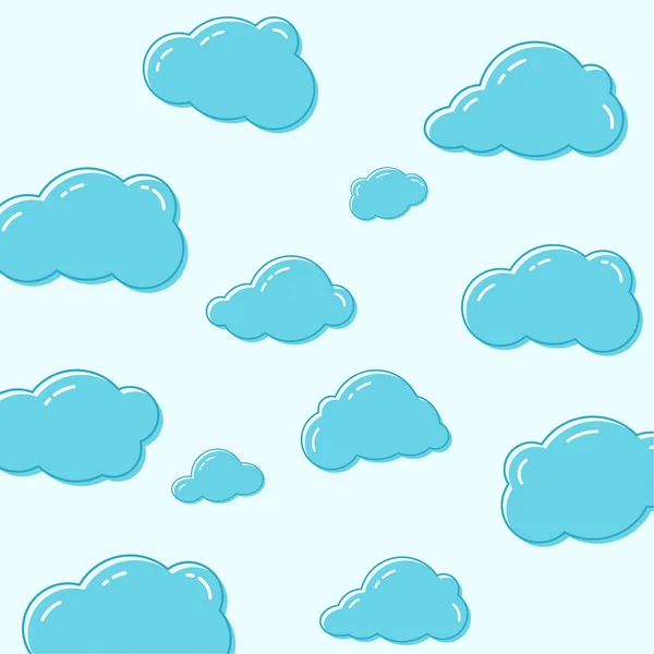 Nube vector iconos . — Archivo Imágenes Vectoriales