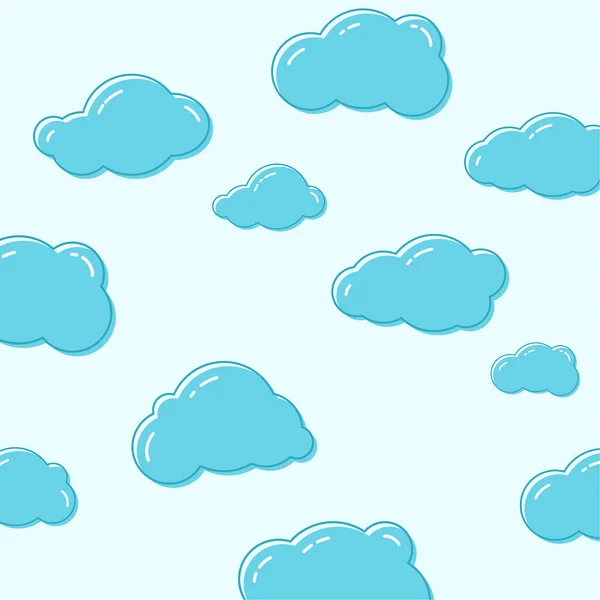 Cloud vektorové ikony. — Stockový vektor
