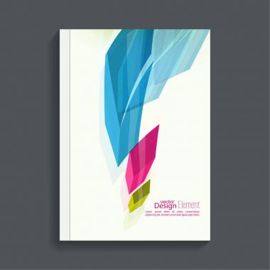 renkli kristaller ile Dergi kapağı