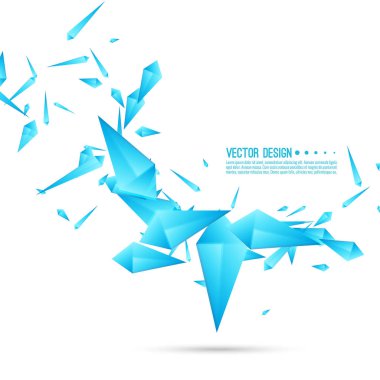 Arka plan dinamik parçalar ile.