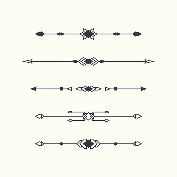 Ensemble de vecteurs diviseurs isolé. — Image vectorielle