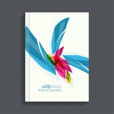 renkli kristaller ile Dergi kapağı