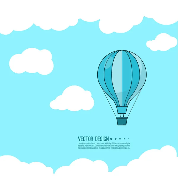 Varmluftsballong. — Stock vektor