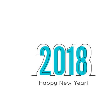 2018 mutlu yeni yıl arka plan