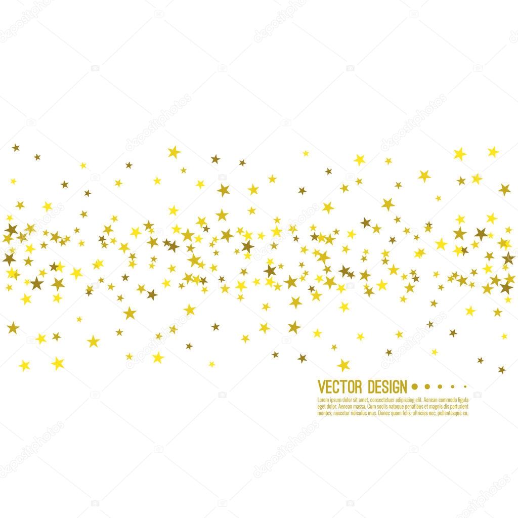 Abstract vector background with starry.