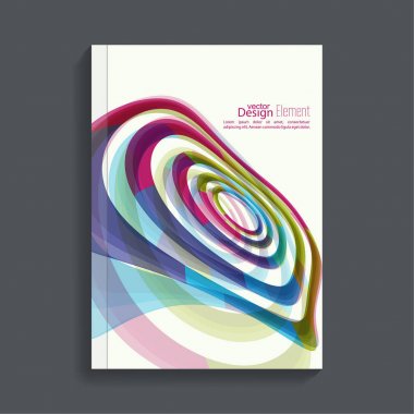 renkli kristaller ile Dergi kapağı