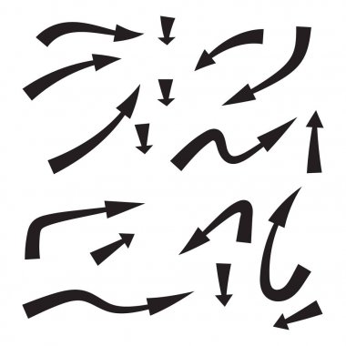 Vektör okları kümesi.