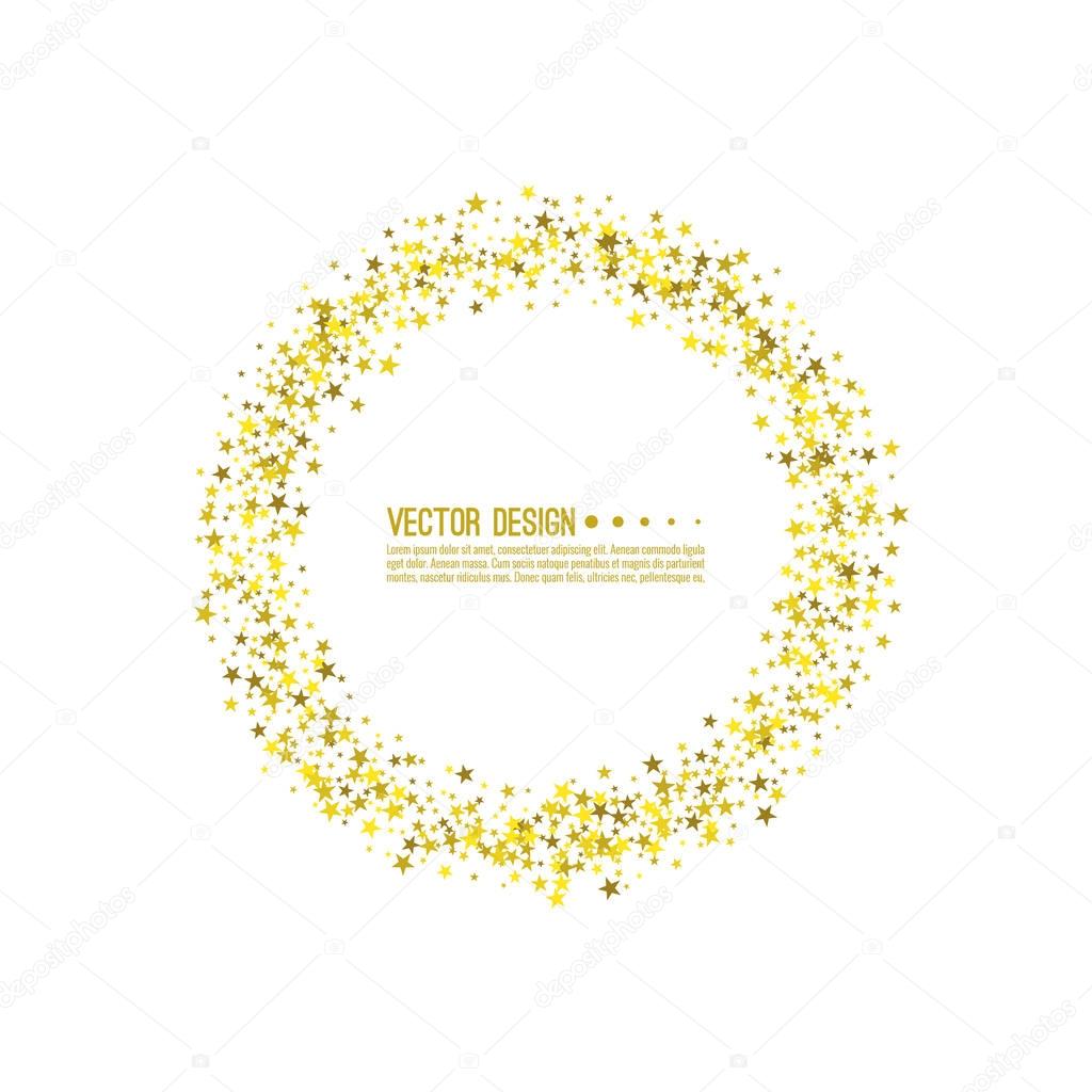 Abstract vector background with starry.