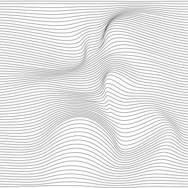 Bozulmuş dalga monokrom dokusu.