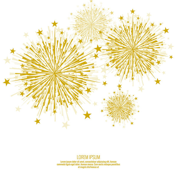 Vector firework design.