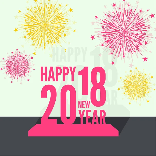 Creative happy new year. — Stock Vector